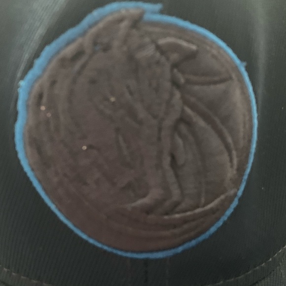 Adidas Dallas Mavericks Fitted Unisex Fan Hat/ Navy Blue/ Size s/m like new - Picture 3 of 6